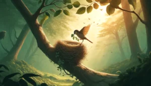 Proverbe français : "Petit à petit, l'oiseau fait son nid"