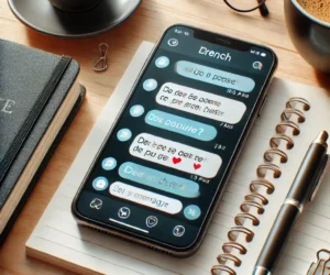 Envoi SMS en langue française avec un smartphone