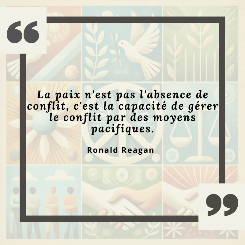Citation sur la paix de Ronald Reagan