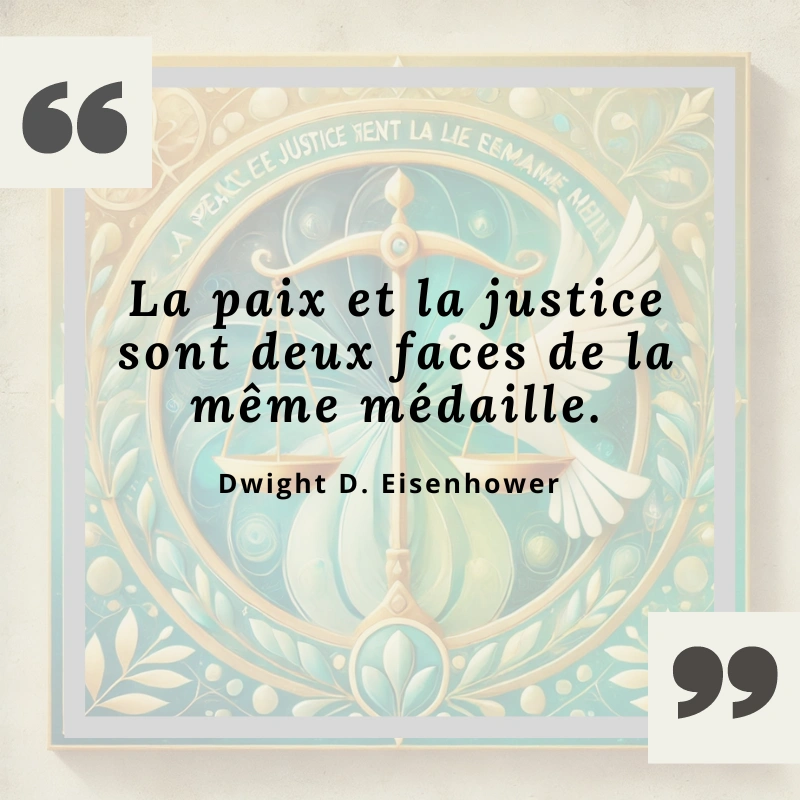 Citation sur la paix de Dwight D. Eisenhower